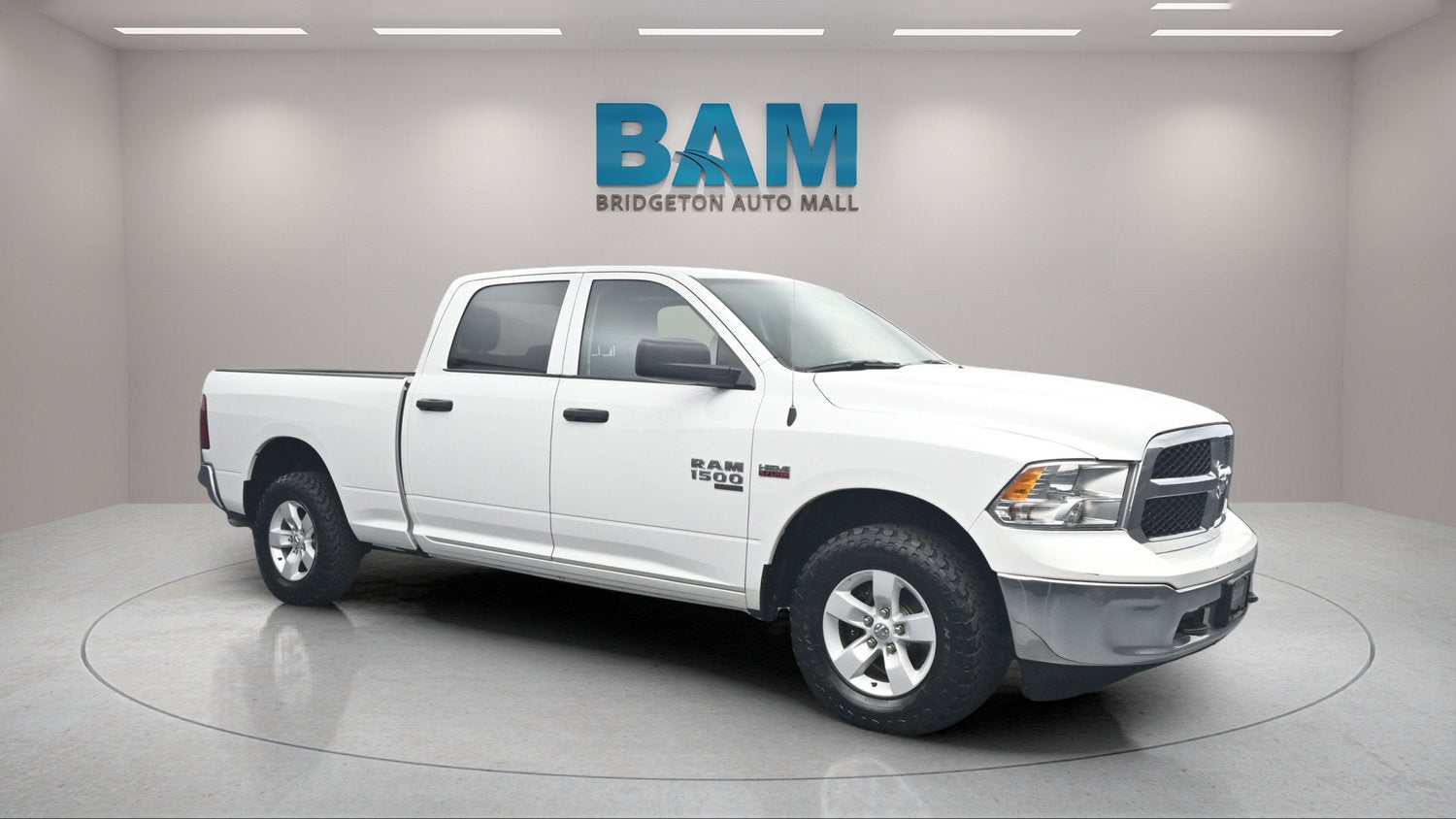 2022 RAM 1500 Classic SLT in White — front three-quarter view