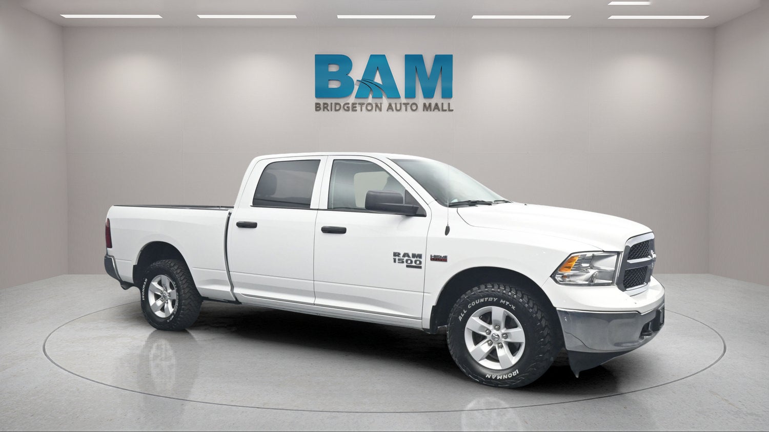 2022 RAM 1500 Classic SLT in White — front three-quarter view