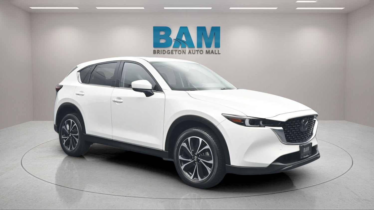 2023 Mazda Mazda CX-5 2.5 S Premium in White — front three-quarter view